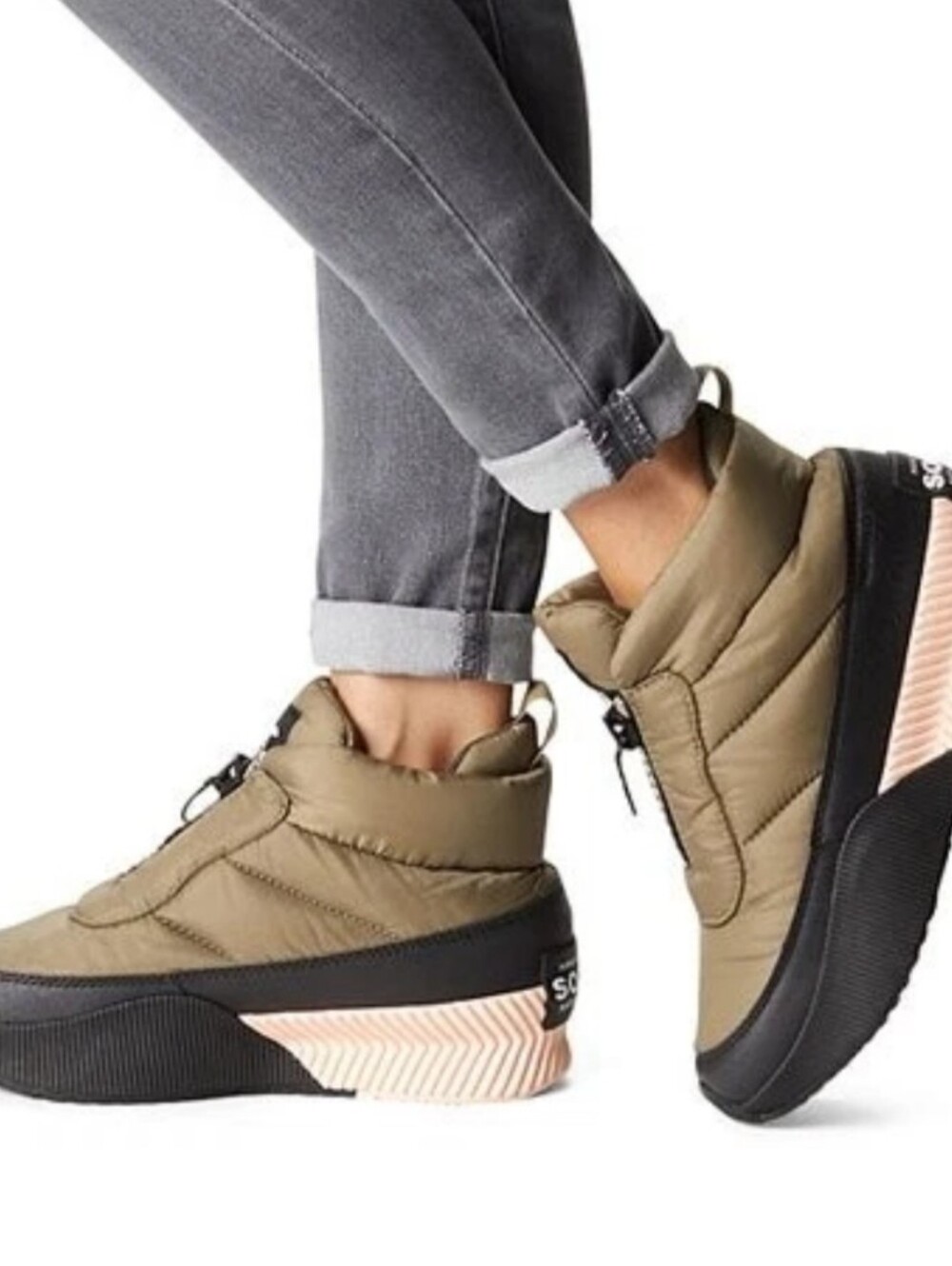 Sorel Out N About III Puffy Zip-Up Waterproof Boots Size 9.5 MSRP $130